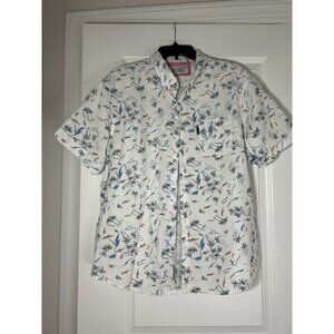 Men's Penguin Resortwear Summer Vacation Spring Break Hawaiian Button Down XXL